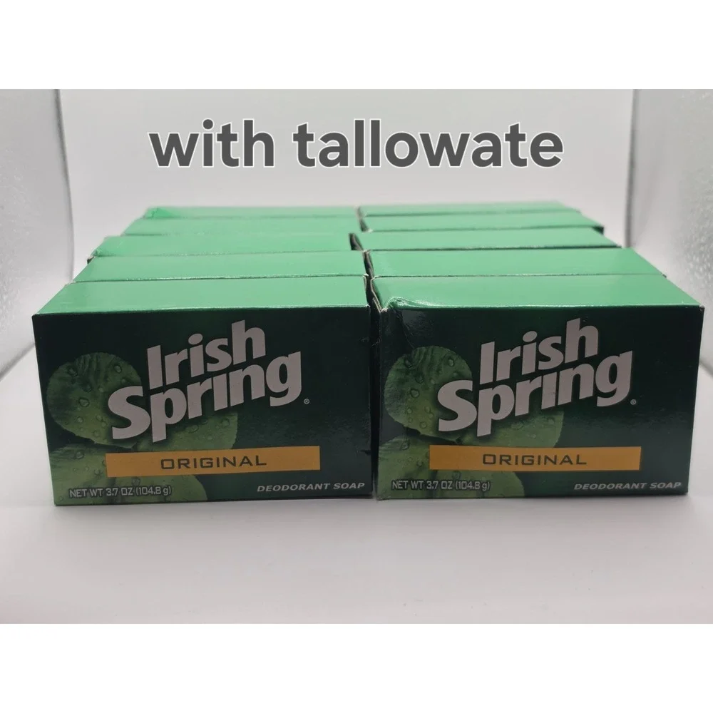 Irish Spring 10 BARS 3.75 oz ORIGINAL Scent Deodorant Soap NO FLAXSEED Vintage